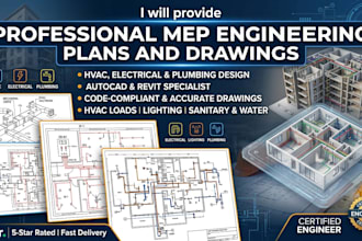 provide professional mep engineering plans and drawings