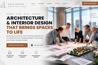 design wix architecture firm website, building design interior design website