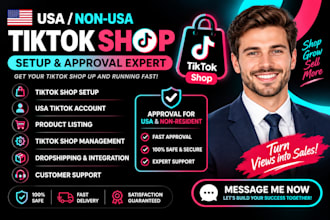 create tiktok shop USA tiktok shop tik tok shop setup tiktok shop for non USA