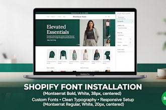 do shopify fonts installation