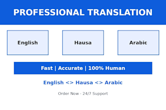translate english to hausa and hausa to english accurately