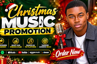 do organic spotify christmas music promotion, youtube music video promotion