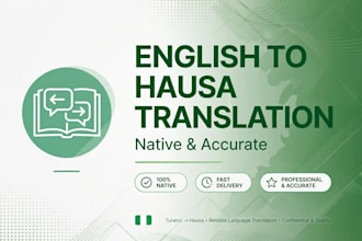 translate english to hausa and hausa to english native