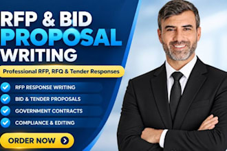 write professional rfp responses, bid proposals and tender documents