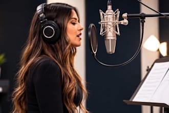 be your female singer songwriter for pop songs and vocals