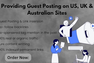 do guest post service on US UK and australian sites