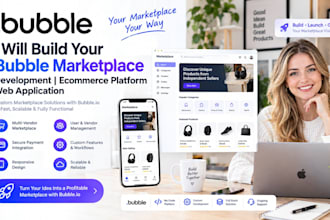 bubble marketplace development ecommerce platform web application