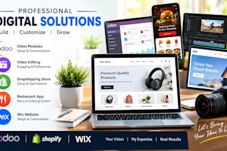 odoo modules video editing dropshipping store restaurant app wix website
