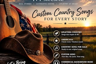 turn your story into a heartfelt country or americana song