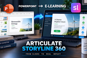 convert powerpoint into an interactive articulate storyline course
