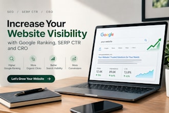 improve website visibility with google ranking serp CTR and cro