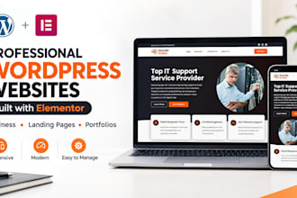 build a professional wordpress website with elementor