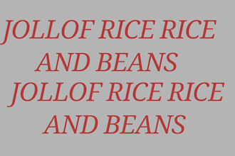 jollof rice nan beans for dinner