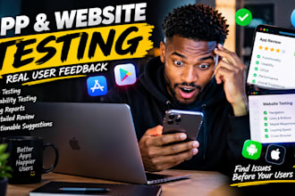 qa review and test ios app website review and android app user experience