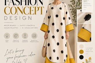 create fashion mood boards and unique collection concepts