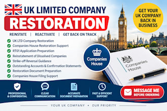 restore reinstate activate UK limited company with rt01