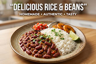 cook delicious homemade rice and beans with authentic african flavor