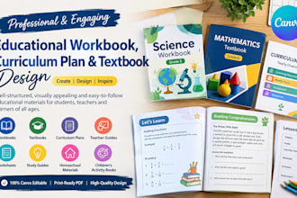 do educational workbook curriculum plan design textbook design canva workbook