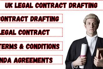 draft or review UK business contracts and agreements
