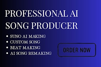 male singer writing, vocalist, beat maker for custom song