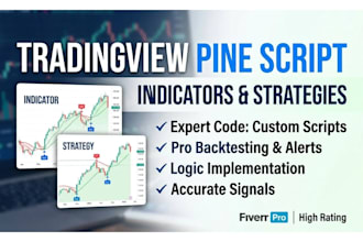 code your custom tradingview indicator or strategy in pine script pinescript