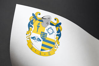 design a coat of arms, heraldic custom family crest