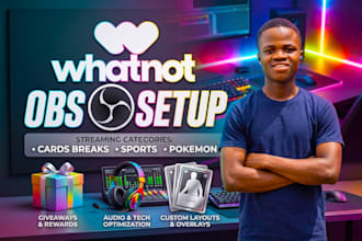setup whatnot obs overlay, streamlabs obs overlay for whatnot twitch, youtube