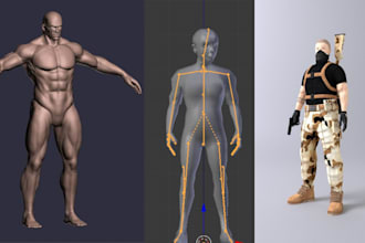 design 3d character modelling