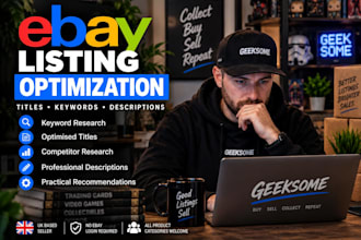 optimize your ebay listings with SEO titles and descriptions