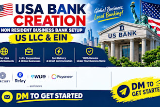 do USA bank creation non resident business bank setup US bank account