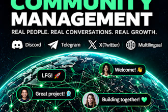 manage your crypto web3 telegram discord community 24 7