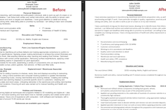 professionally polish and improve your CV