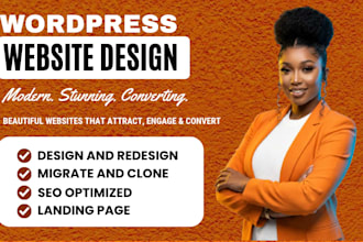 build professional wordpress website design and redesign landing page truehost
