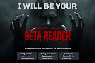 beta read your horror and thriller novels