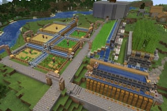 build minecraft automatic farm, iron farm xp farm, mob farm java bedrock edition