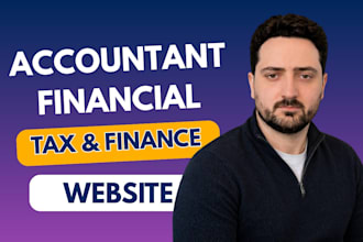 design accounting, accountant, finance, financial, bookkeeping website with SEO