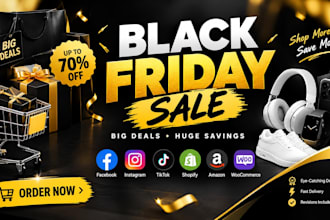 redesign shopify store for black friday sales cyber monday black friday flyer