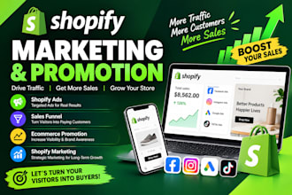 do shopify marketing ecommerce promotion shopify ads sales funnel