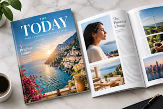 do magazine design, magazine layout, magazine ad, catalog, booklet, newsletter