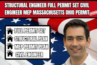structural engineer full permit set civil engineer mep massachusetts ohio permit