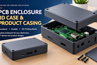 design custom pcb enclosure 3d case product casing 3d printing enclosure design