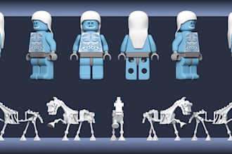 create custom 3d lego designs, lego mocs, miniatures and building instructions