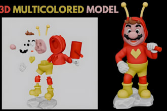 3d model convert stl to 3mf split for bambu lab ams prusa multicolor 3d printing