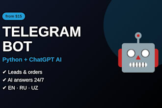 build a telegram bot with python and chatgpt ai