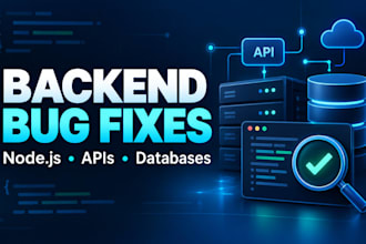 fix nodejs API database and backend bugs fast
