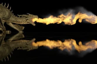 create custom 3d creature, dragon, monster, alien and dinosaur model