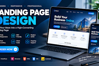 a modern responsive landing page