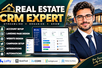 set up real estate crm lofty crm boldtrail kvcore gohighlevel follow up boss