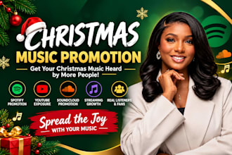 promote your christmas music on spotify to USA listeners organically