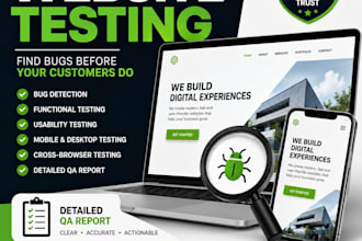 test your website for bugs, usability and functionality